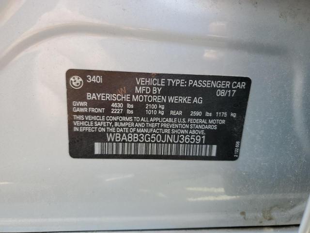 Auction sale of the 2018 BMW 3 SERIES , vin: WBA8B3G50JNU36591, lot number: 44499173