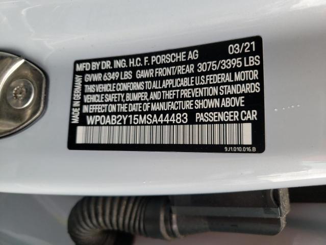 2021 PORSCHE TAYCAN 4S - WP0AB2Y15MSA44483