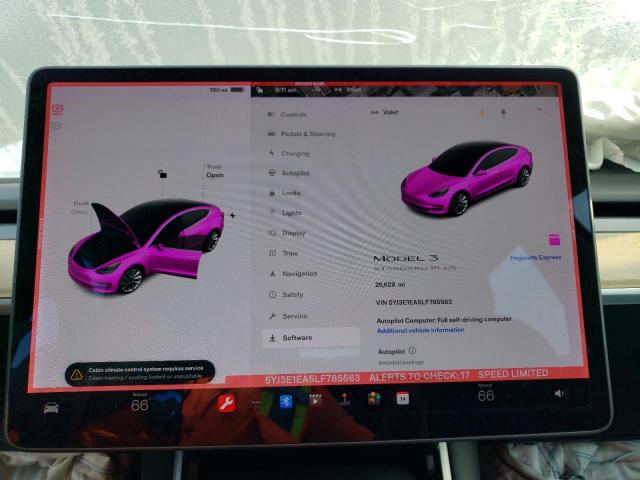 2020 TESLA MODEL 3 5YJ3E1EA5LF785563