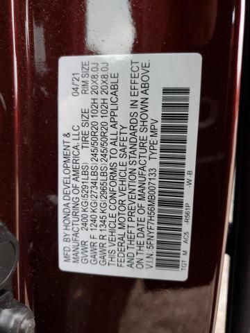 2021 HONDA PASSPORT E - 5FNYF7H56MB007133