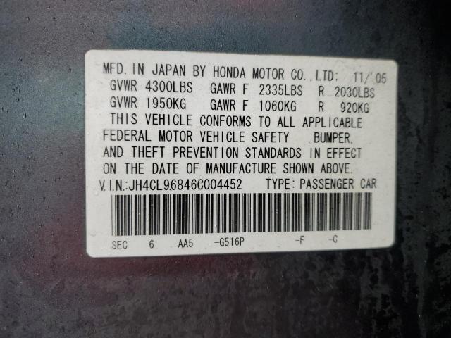 JH4CL96846C004452 Acura TSX