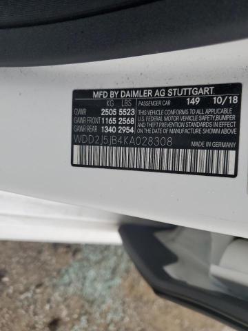 2019 MERCEDES-BENZ CLS 450 - WDD2J5JB4KA028308