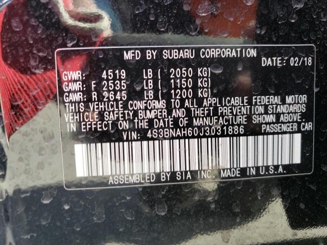 4S3BNAH60J3031886 Subaru Legacy 2.5i Premium
