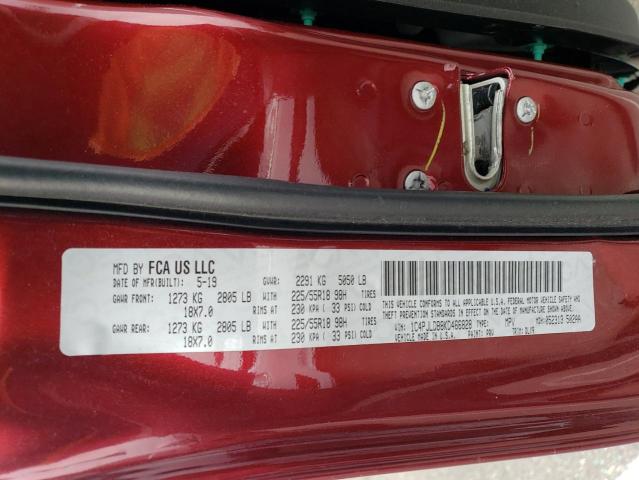 1C4PJLDB8KD466828 Jeep Cherokee Limited