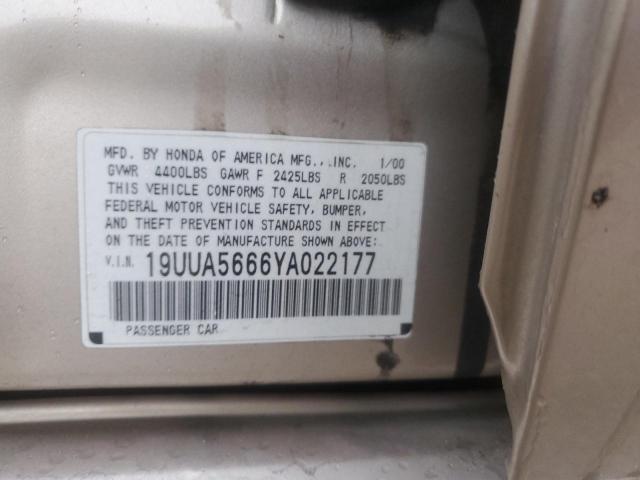 19UUA5666YA022177 Acura TL