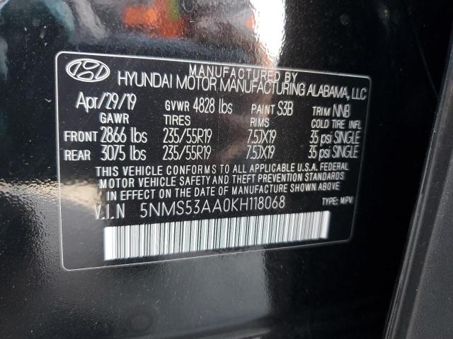 2019 HYUNDAI SANTA FE L - 5NMS53AA0KH118068