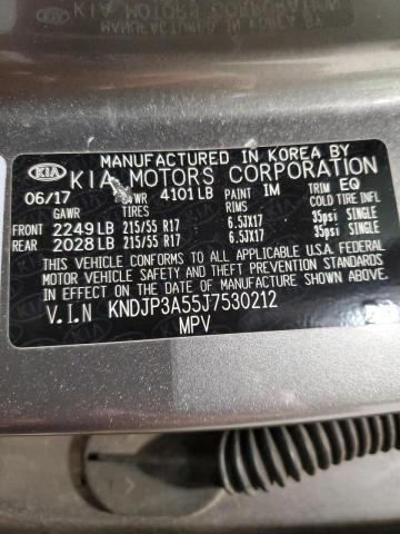 KNDJP3A55J7530212 KIA SOUL +
