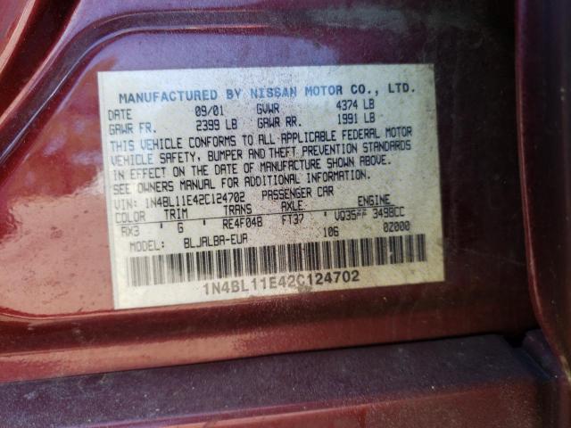 1N4BL11E42C124702 Nissan ALTIMA SE