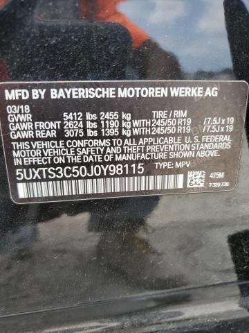 5UXTS3C50J0Y98115 BMW X3