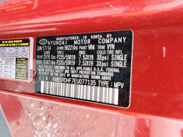 KM8SRDHF7EU077135 Hyundai Santa Fe Gls
