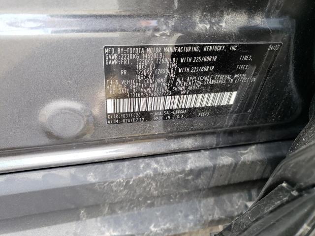 2022 TOYOTA RAV4 SE - 4T3T6RFV7NU077793
