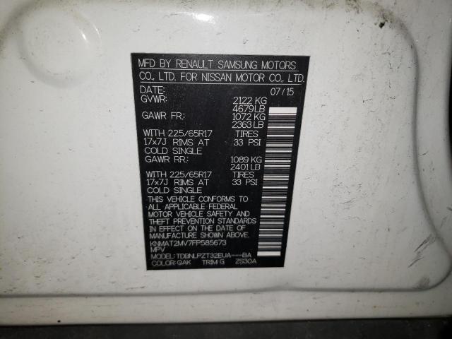 2015 NISSAN ROGUE S KNMAT2MV7FP585673