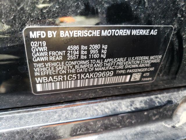 2019 BMW 330I - WBA5R1C51KAK09699
