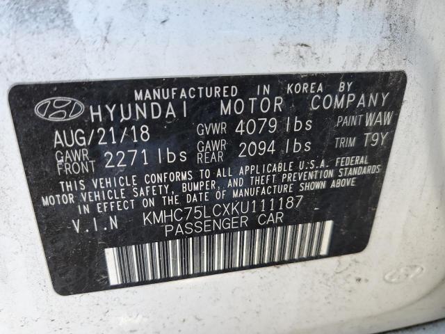 2019 HYUNDAI IONIQ SEL - KMHC75LCXKU111187