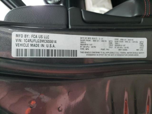1C4RJFLG3MC655614 Jeep Grand Cherokee Trailhawk