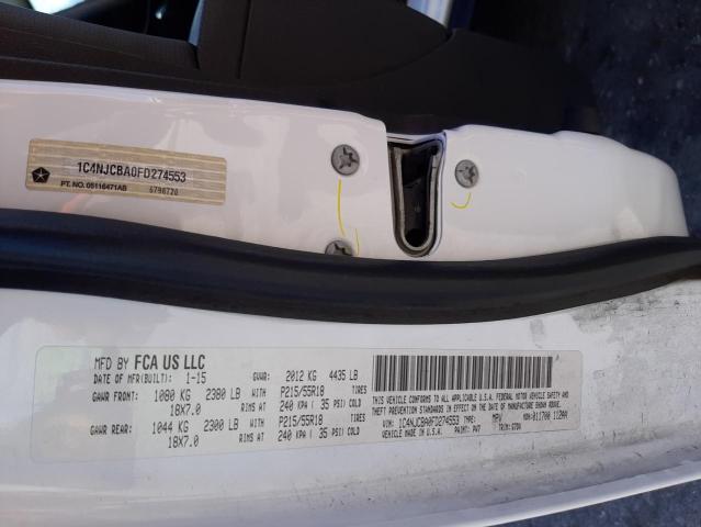 1C4NJCBA0FD274553 Jeep Compass Sport