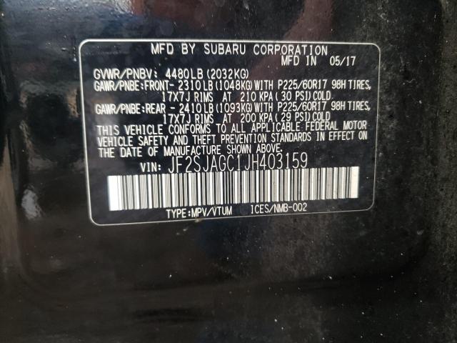 JF2SJAGC1JH403159 Subaru Forester 2.5i Premium