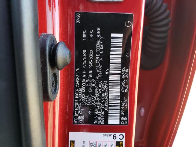2021 TOYOTA 4RUNNER TR - JTEKU5JR0M5852005