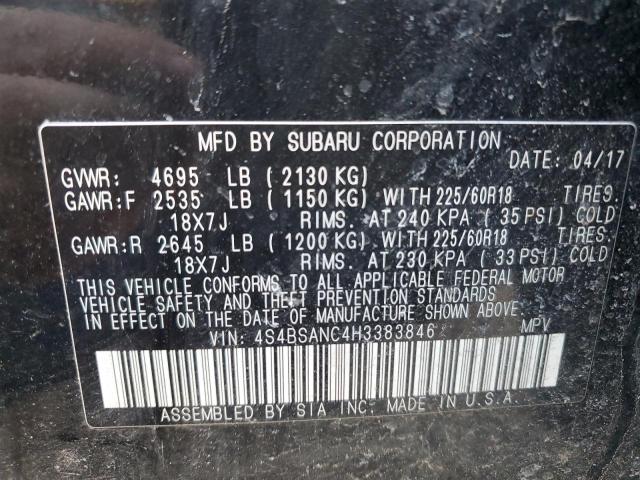 4S4BSANC4H3383846 Subaru Outback 2.5i Limited