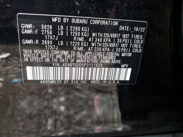 2023 SUBARU OUTBACK WI 4S4BTGUD0P3127633