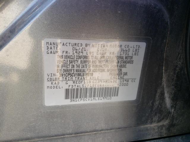 2021 NISSAN KICKS SV - 3N1CP5CV1ML519910