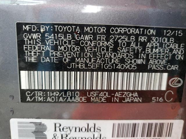 2016 LEXUS LS 460 - JTHBL5EF1G5140905