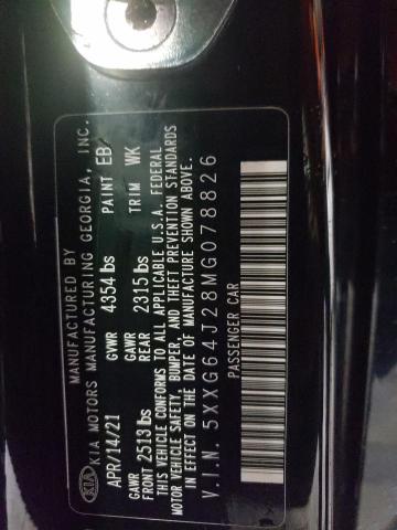 5XXG64J28MG078826 KIA K5 GT LINE