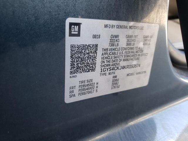 1GYS4CKJ4KR153574 Cadillac Escalade Premium Luxury
