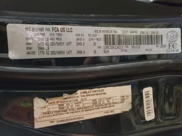 2018 DODGE DURANGO GT - 1C4RDJDG4JC242315