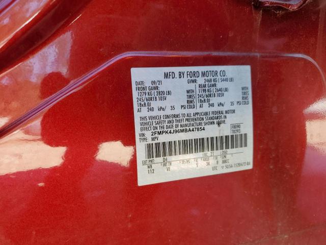 2021 FORD EDGE SEL - 2FMPK4J96MBA47854