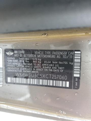 WMWSU3C5XCT257060 Mini Cooper