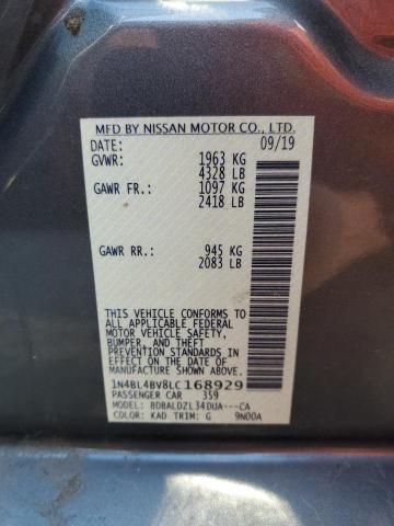 1N4BL4BV8LC168929 Nissan ALTIMA S