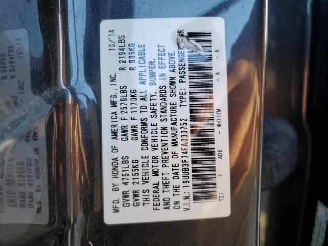 2015 ACURA TLX ADVANC 19UUB3F74FA000752