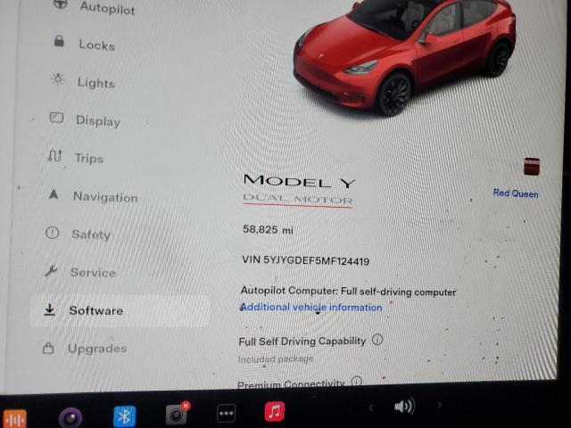 5YJYGDEF5MF124419 Tesla Model Y