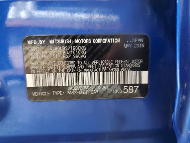 2015 MITSUBISHI LANCER SE JA32V2FW0FU022064