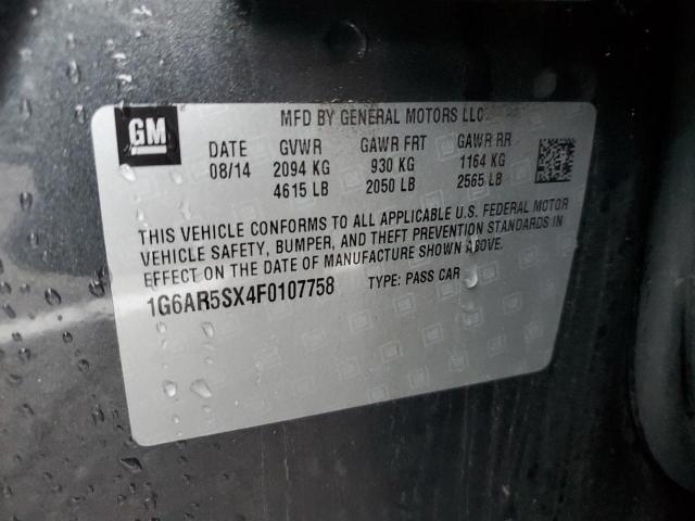 1G6AR5SX4F0107758 Cadillac Cts Luxury Collection