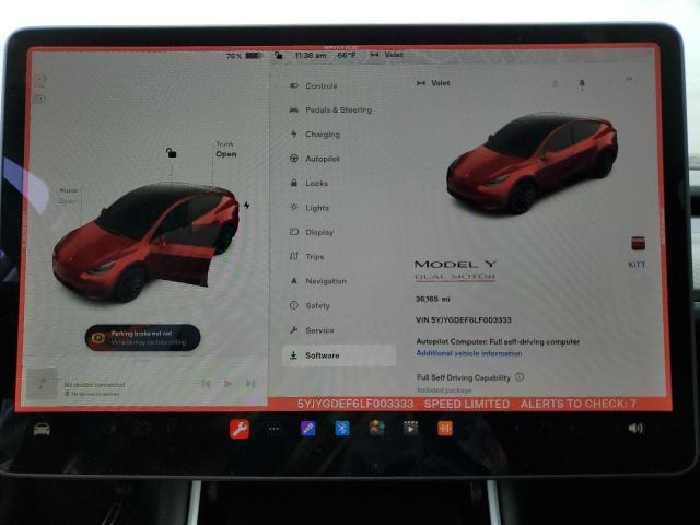 5YJYGDEF6LF003333 Tesla Model Y