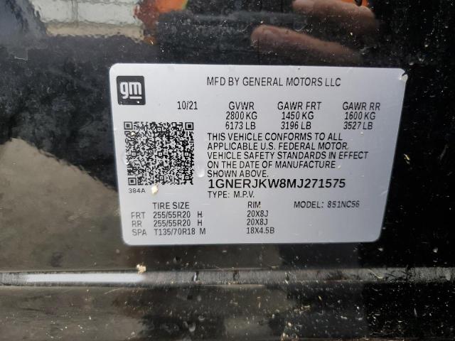 2021 CHEVROLET TRAVERSE R 1GNERJKW8MJ271575