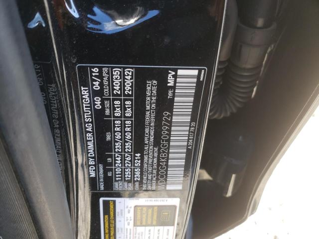 2016 MERCEDES-BENZ GLC 300 4M - WDC0G4KB2GF099729