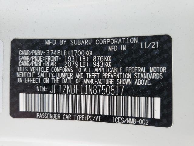 2022 TOYOTA GR 86 PREM JF1ZNBF11N8750817