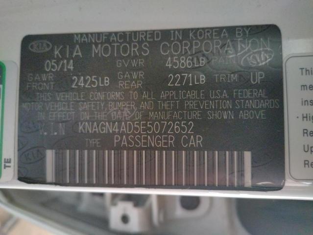 KNAGN4AD5E5072652 KIA OPTIMA HYBRID