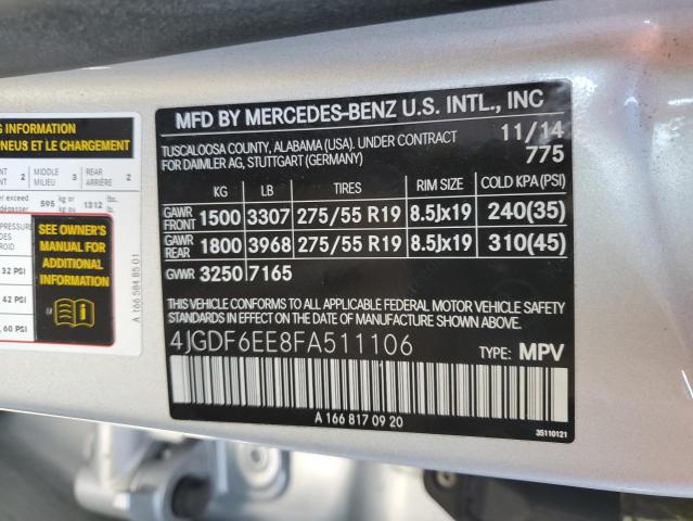 2015 MERCEDES-BENZ GL 450 4MA - 4JGDF6EE8FA511106