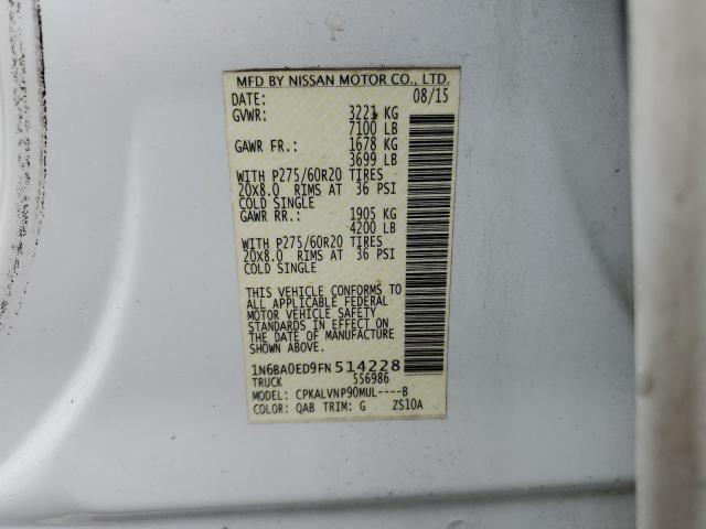 2015 NISSAN TITAN S - 1N6BA0ED9FN514228