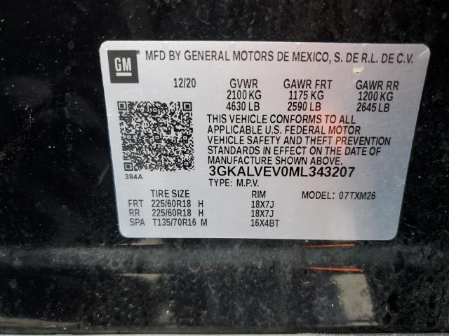 3GKALVEV0ML343207 GMC Terrain Slt