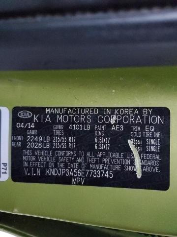 KNDJP3A56E7733745 KIA SOUL +