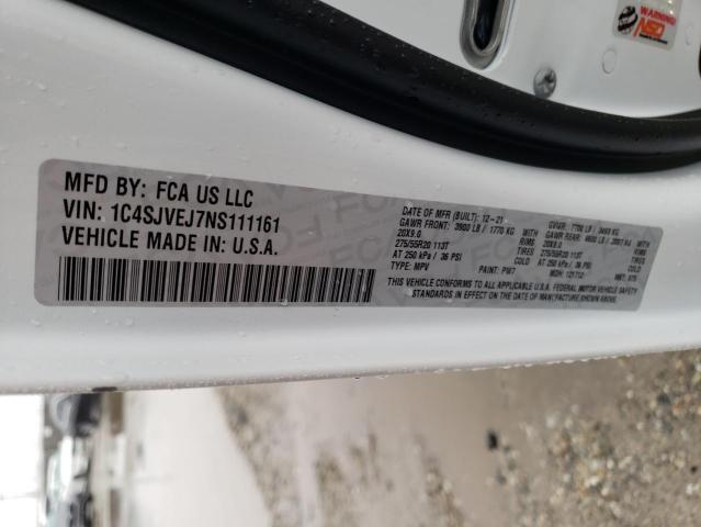 2022 JEEP GRAND WAGO 1C4SJVEJ7NS111161