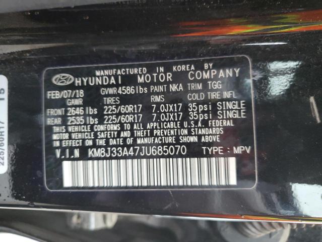 KM8J33A47JU685070 Hyundai TUCSON SEL