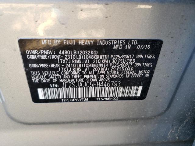 JF2SJAJC5HH446793 Subaru Forester 2.5i Limited