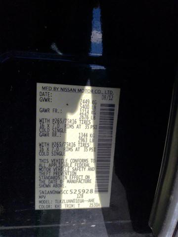 5N1AN0NW5CC525928 Nissan Xterra Off Road