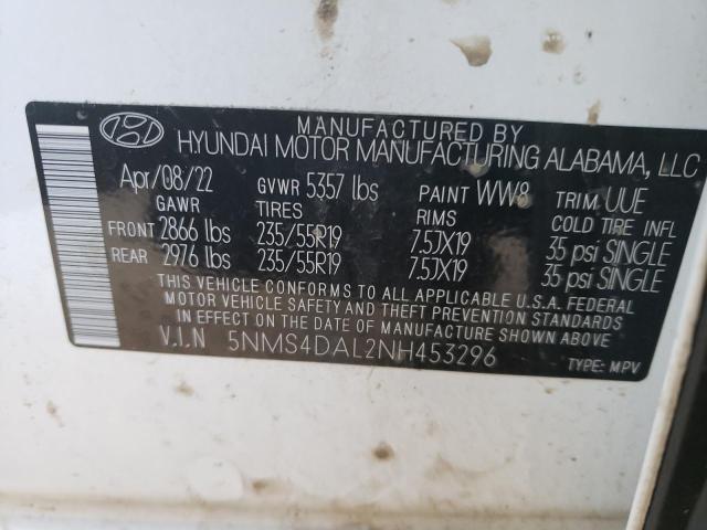 2022 HYUNDAI SANTA FE L - 5NMS4DAL2NH453296